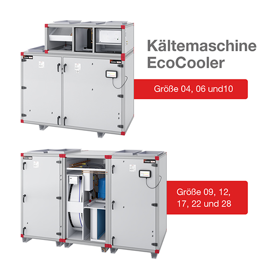 Envistar Top with cooling unit EcoCooler in new sizes